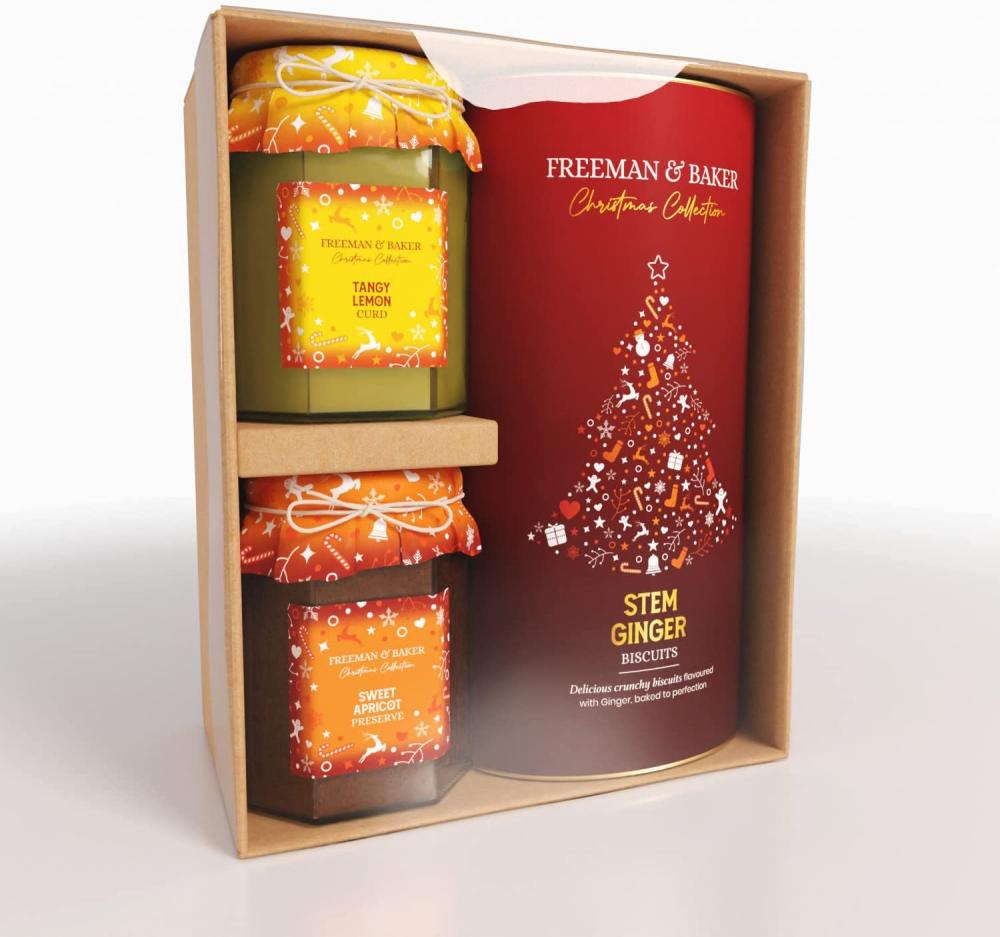 Freeman And Baker Stem Ginger Biscuits and Preserves Gift Pack