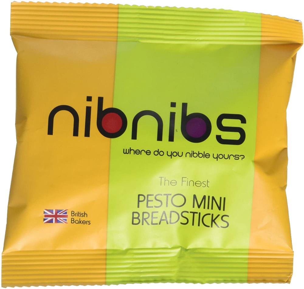 Nibnibs Pesto Mini Breadsticks 20g