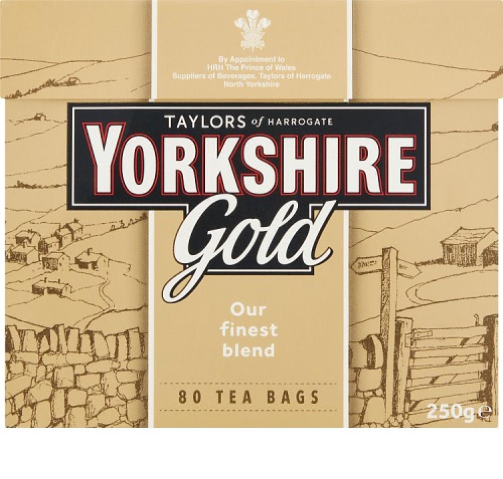 Yorkshire Tea Gold 80 Tea Bags 250g
