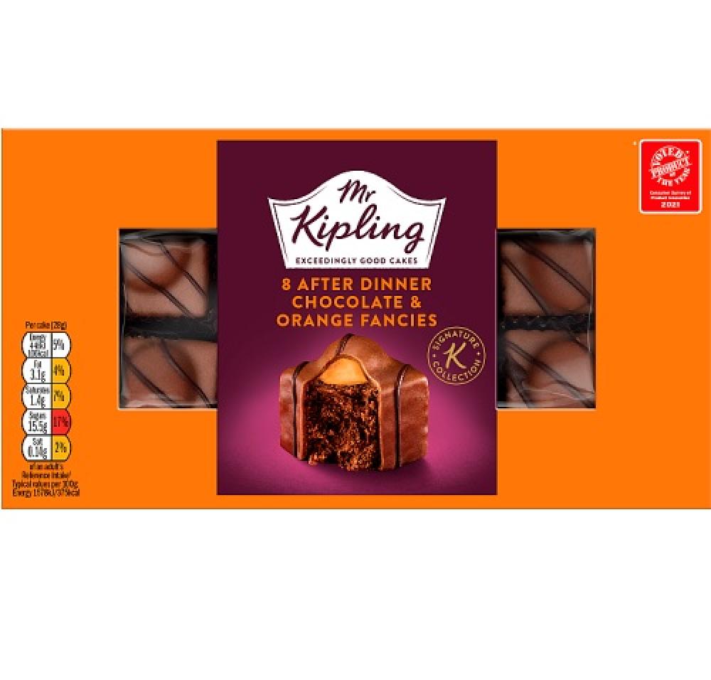Mr Kipling 8 After Dinner Chocolate and Orange Fancies