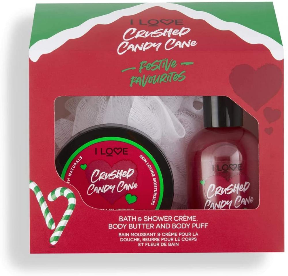 I Love Cosmetics Crushed Candy Cane Bath and Shower Set