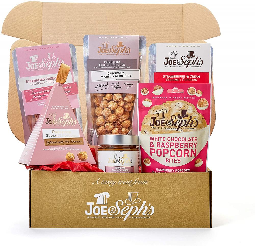 Joe and Sephs Popcorn Pamper Gift Box