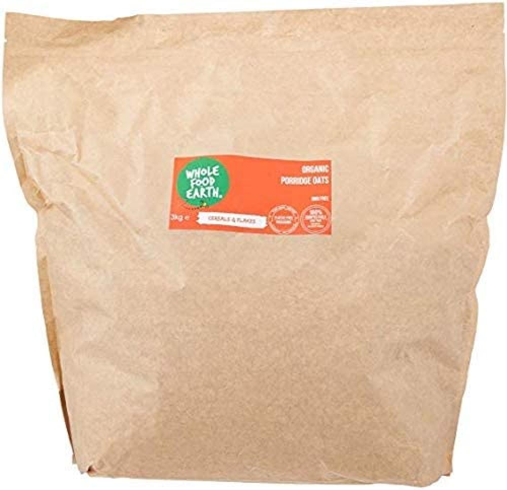 Wholefood Earth Organic Oatmeal Coarse 3kg