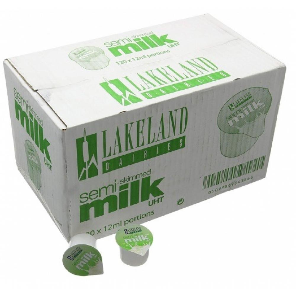 Lakeland Semi Skimmed Milk UHT 120 Portions