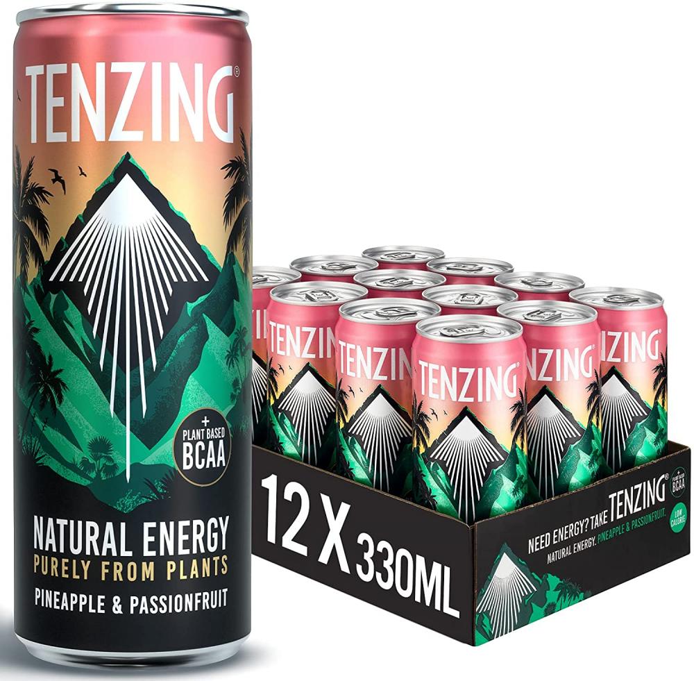 Tenzing Natural Energy Drink Pineapple and Passionfruit 330ml