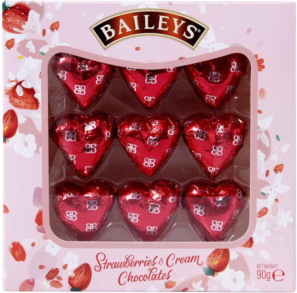 Baileys Strawberry and Cream Hearts Gift Box 90 g
