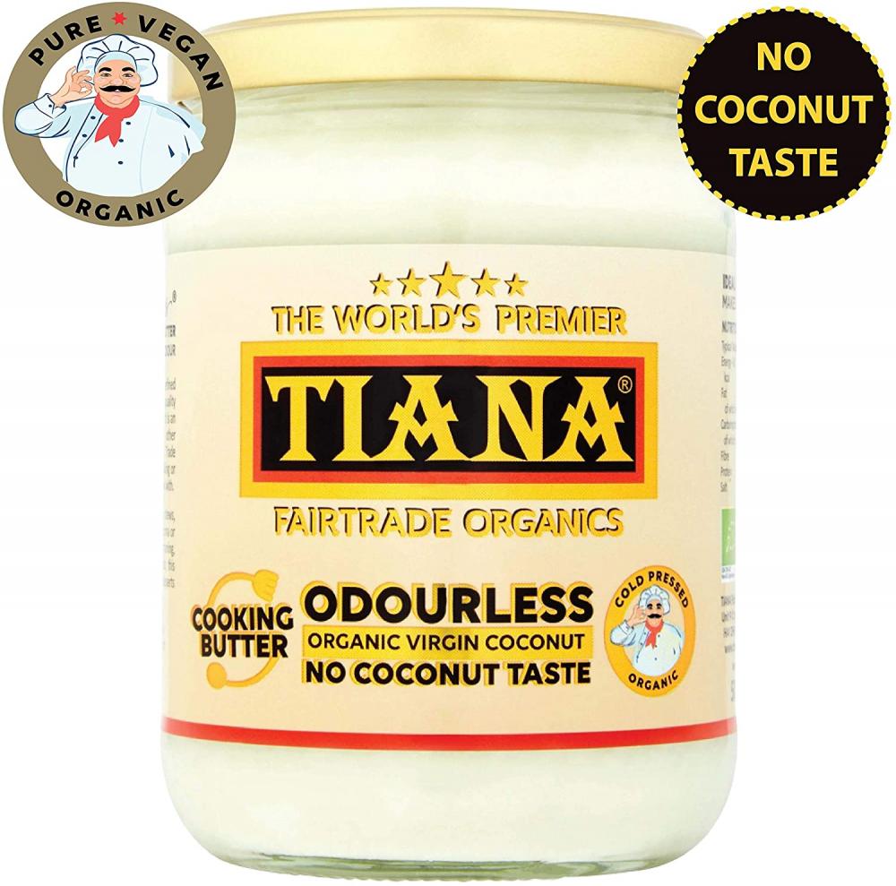 Tiana Fairtrade Organics Pure Virgin Coconut Cooking Butter 500 ml