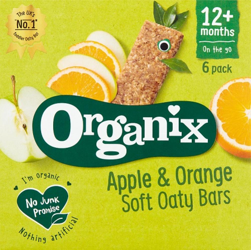 Organix Apple and Orange Soft Oaty Bar 6 x 30g