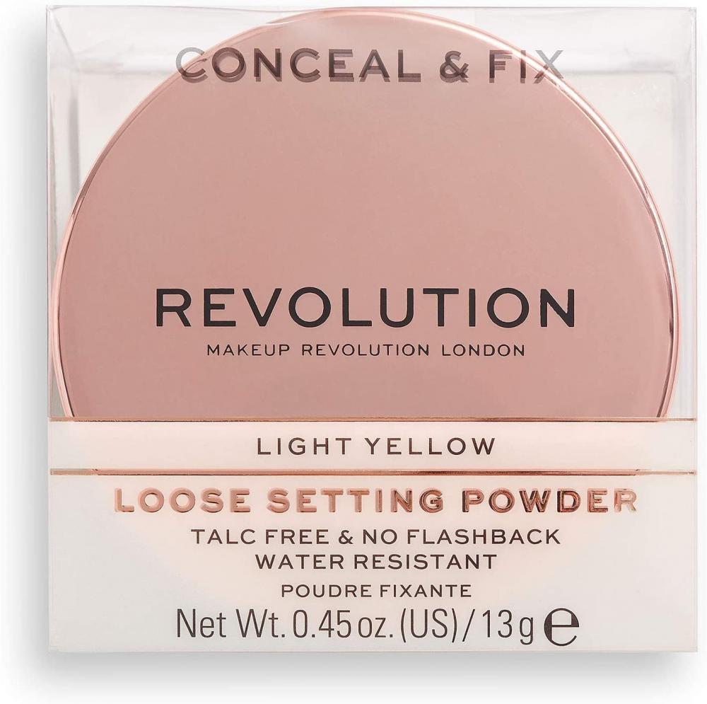 Revolution Conceal and Fix Setting Powder Light Yellow 13g