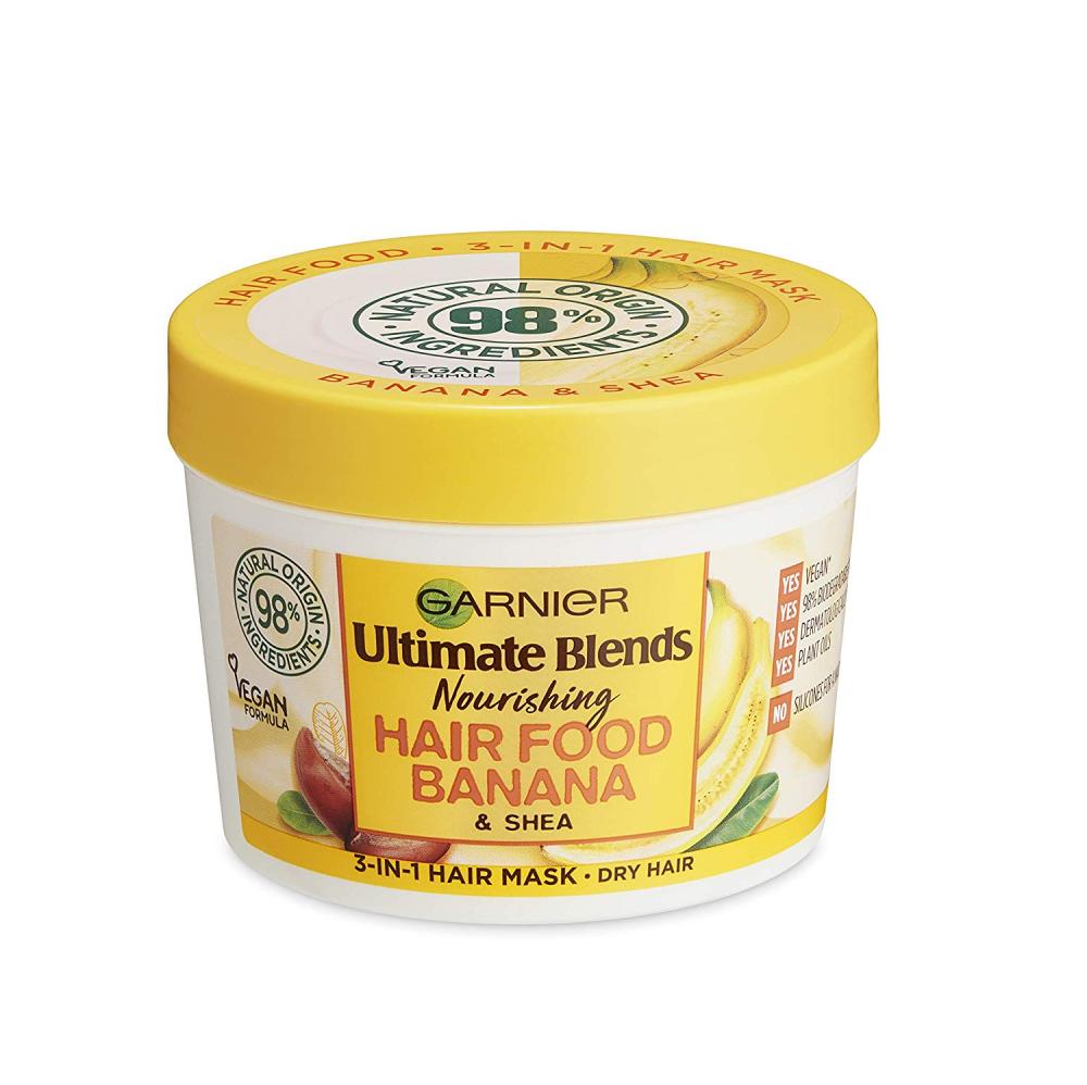 Garnier Ultimate Blends Hair Food Banana 3-in-1 Dry Hair Mask Treatment 390 ml