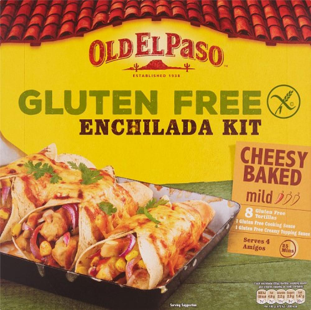 Old El Paso Gluten Free Enchilada Kit Cheesy Baked 518g