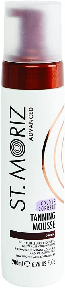 St Moriz Advanced Colour Correcting Tanning Mousse Dark 200ml