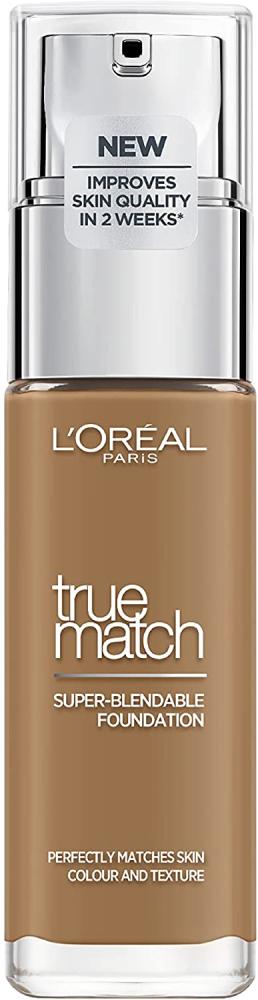 Loreal Paris True Match Liquid FoundationSkincare Infused with Hyaluronic Acid SPF 17 (8.5W Toffee) 30 ml