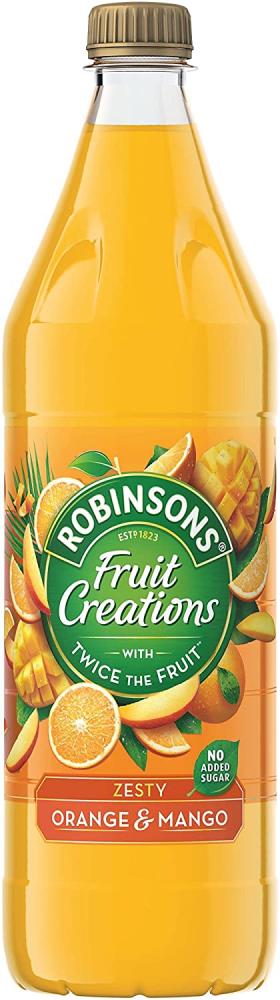 Robinsons Fruit Creations Zesty Orange and Mango 1L