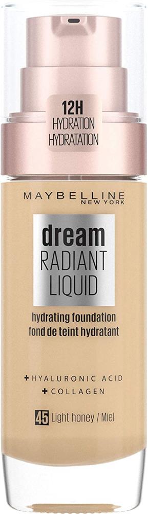 Maybelline Dream Radiant Liquid Hydrating Foundation 45 Light Honey 30ml