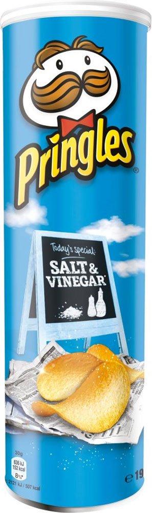 Pringles Salt and Vinegar Flavour 190g | Approved Food