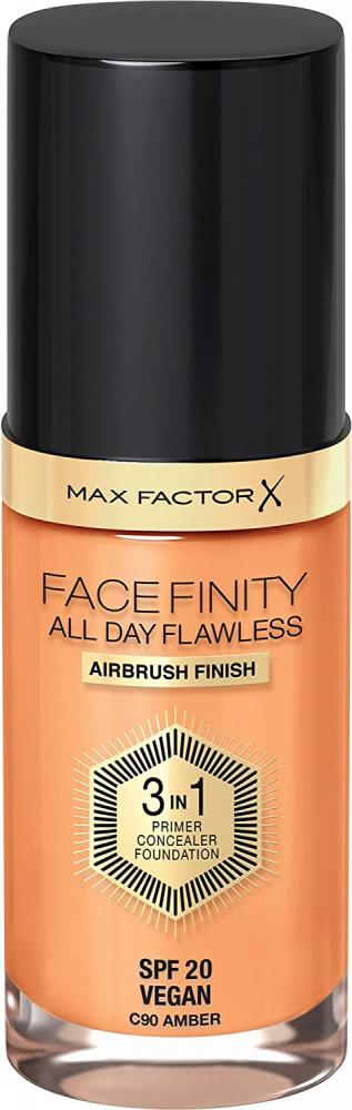 Max Factor Facefinity 3 in 1 All Day Flawless Liquid Foundation 90 Amber 30ml