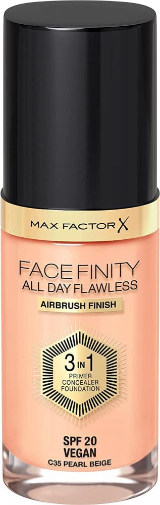 Max Factor Facefinity 3-in-1 All Day Flawless Liquid Foundation Pearl Beige 30ml