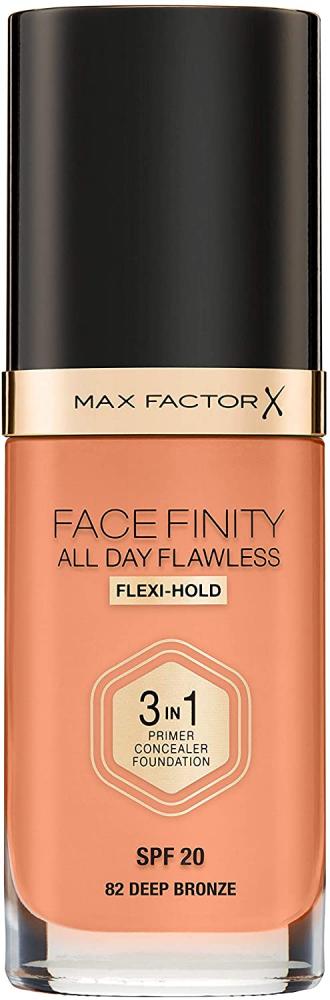 Max Factor Facefinity 3-in-1 All Day Flawless Liquid Foundation SPF 20 82 Deep Bronze 30ml