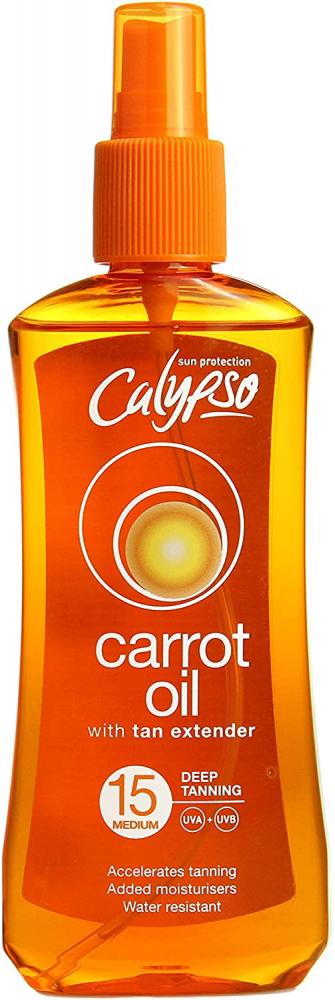 Calypso SPF15 Carrot Oil with Tan Extender 200ml