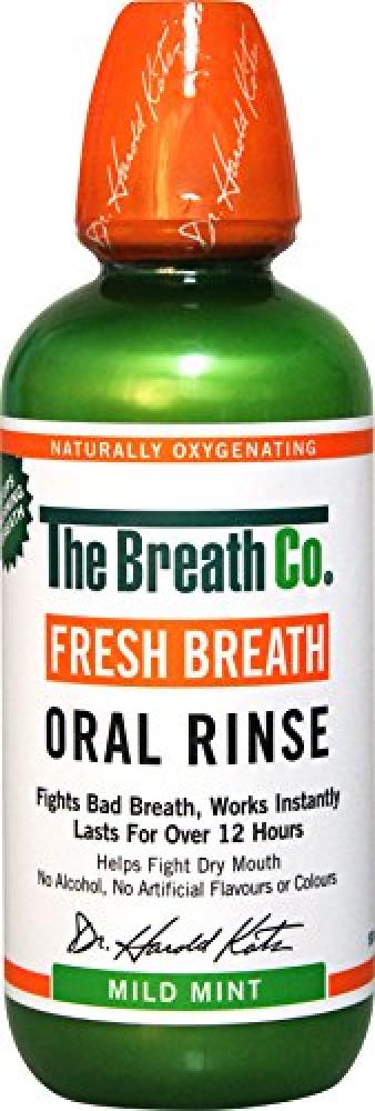 The Breath Co Fresh Breath Oral Rinse - 500 ml, Mild Mint by The Breath Co
