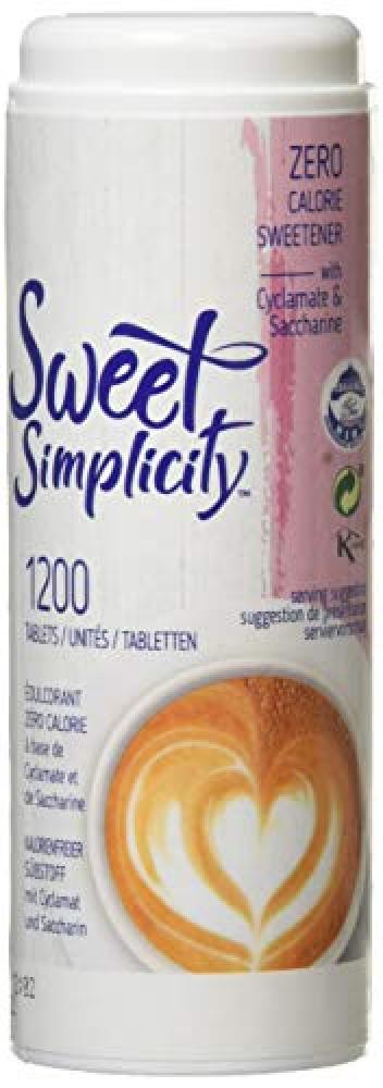 Sweet Simplicity Zero Calorie Sweetener 1200 Tablets