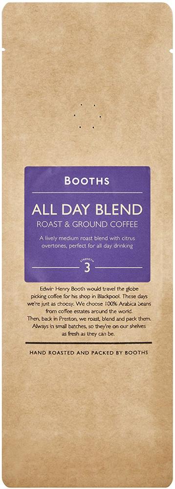 Booths All Day Blend Roast and Ground Coffee 227g