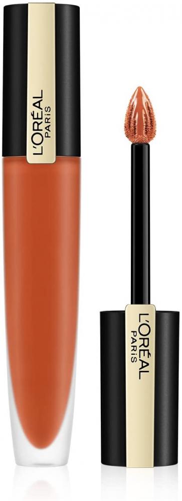 Loreal Paris Paris Rouge Signature Matte Liquid Lipstick Ultra-Matte Lip Stain Up To 24 Hours of Colour 112 I Achieve 7ml