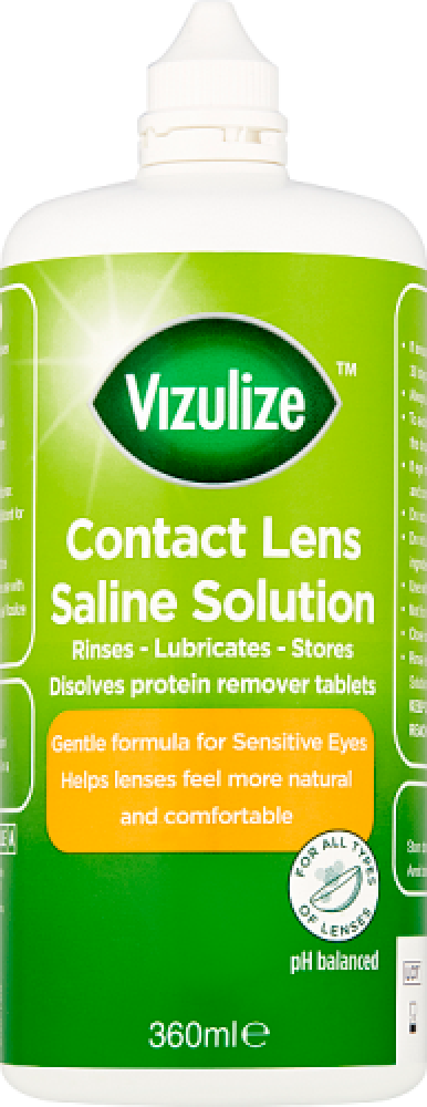 Vizulize Contact Lens Saline Solution 360ml