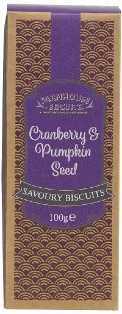 SALE  Farmhouse Biscuits Cranberry and Pumpkin Seed Biscuits 100g