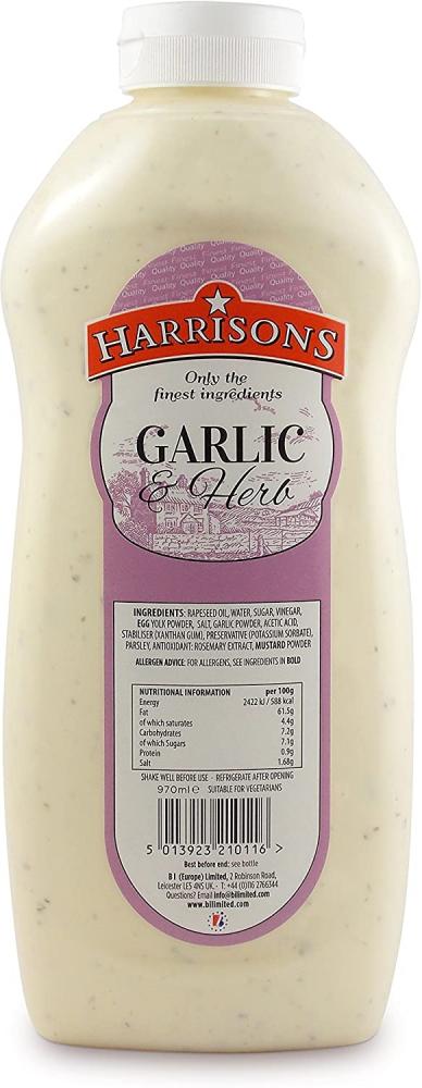 Harrisons Garlic and Herb 970ml