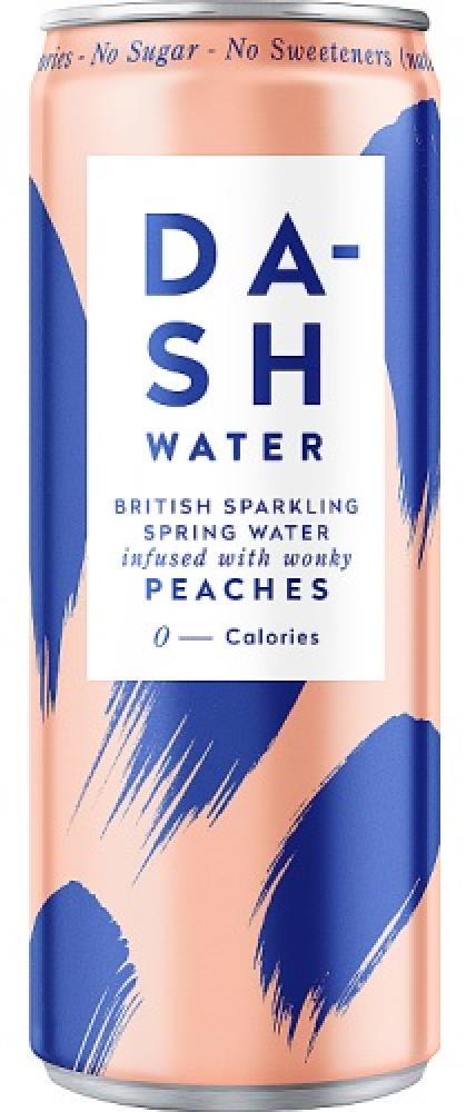 Sale Dash Peach Infused Sparkling Water 330ml Approved Food 0718