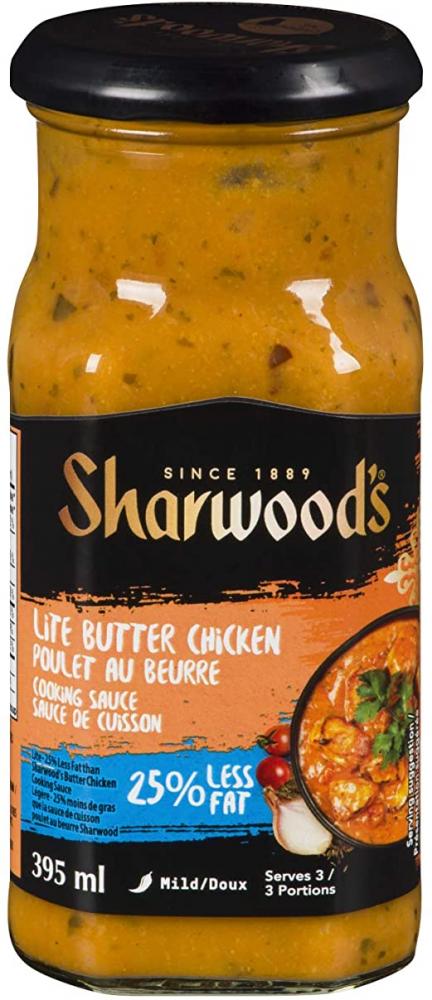 Sharwoods Butter Chicken Cooking Sauce Less Fat 395ml
