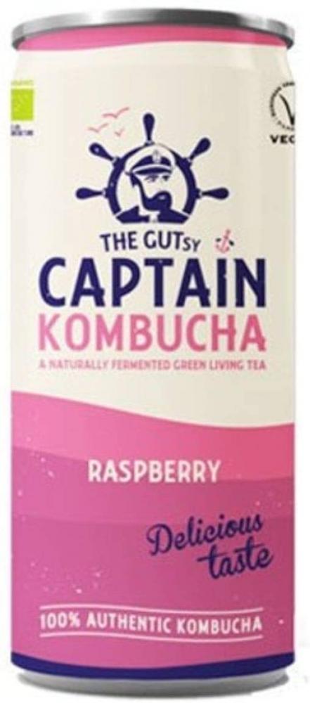 The Gutsy Captain Kombucha Raspberry Can 250ml