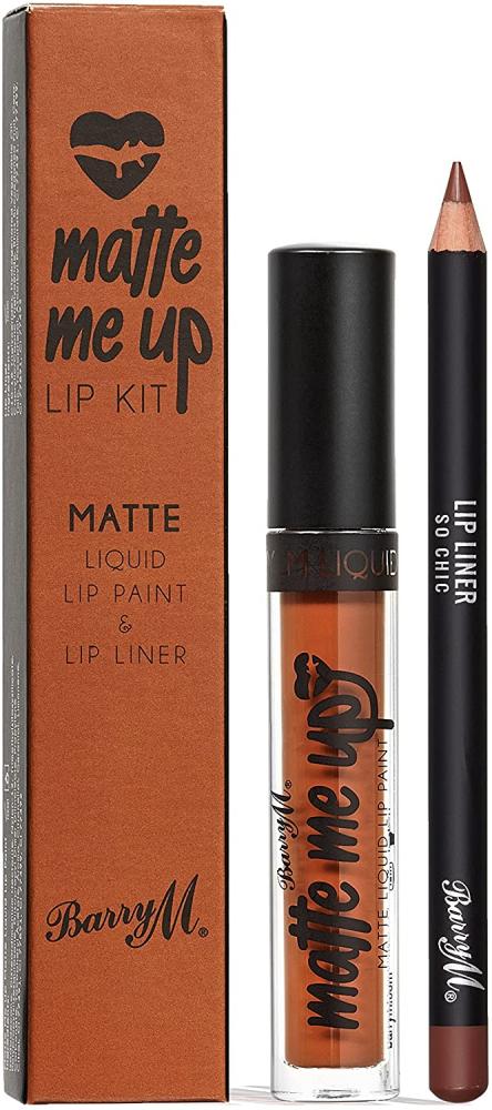 Barry M Cosmetics Matte Me Up Liquid Lip Kit So Chic
