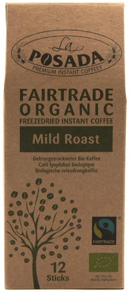 La Posada Mild Roast Organic Fairtrade Instant Coffee 24g