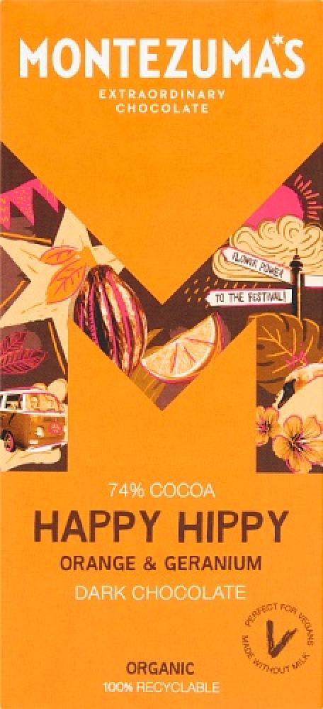 Montezumas Happy Hippy Dark Chocolate 90g