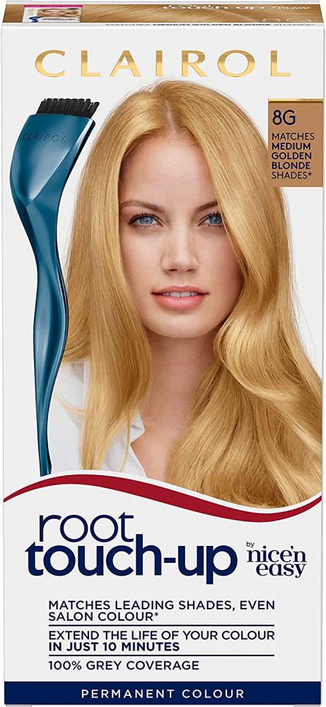 Clairol Nicen Easy Root Touch-Up Permanent Hair Dye 8G Medium Golden Brown