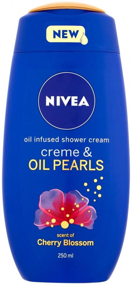 Nivea Creme and Oil Pearls Cherry Blossom Shower Cream 250 ml