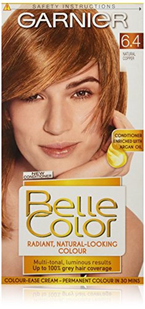 Garnier Belle Color 6.4 Natural Copper Permanent Hair Dye | Approved Food Natural Hair Color Dye