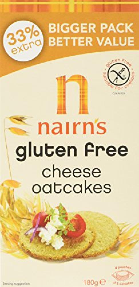 Nairns Gluten Free Cheese Oatcakes 180 g