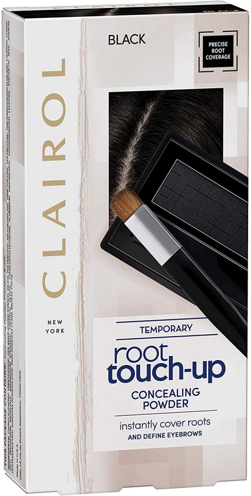 Clairol Root Touch Up Hair Dye Temporary Roots and Eyebrow Powder Black 2.1 g