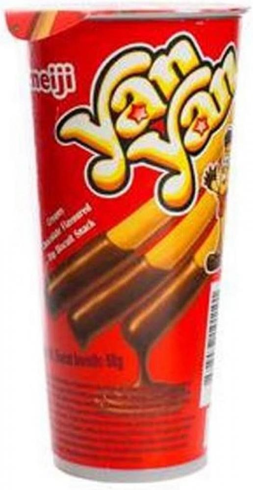 Meji Yan Yan Chocolate Flavour Dip Biscuit Snack 50g