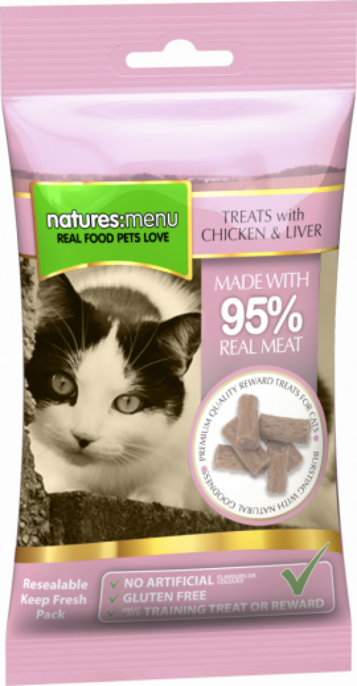 Natures Menu Cat Treats with Chicken and Liver 60g