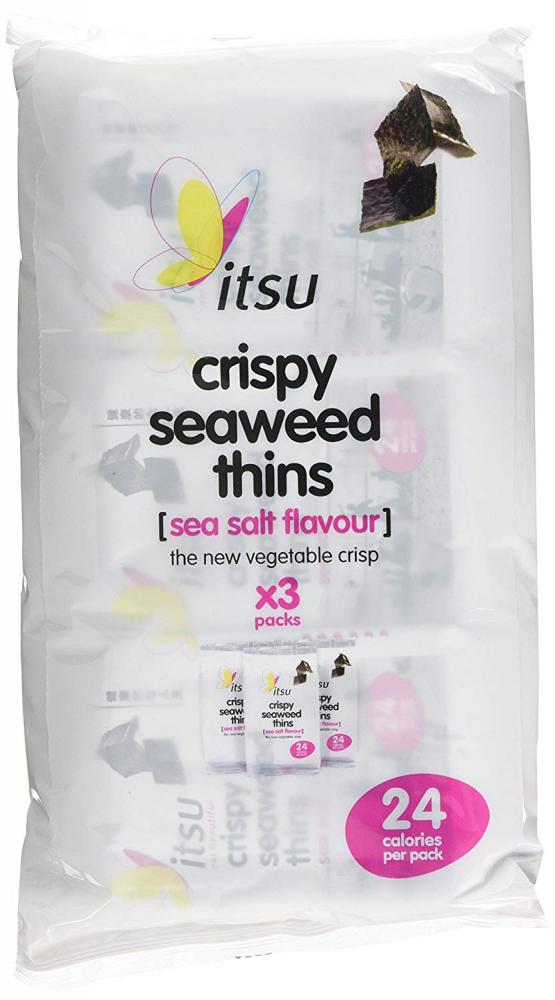 Itsu Crispy Seaweed Thins Sea Salt 3x5g