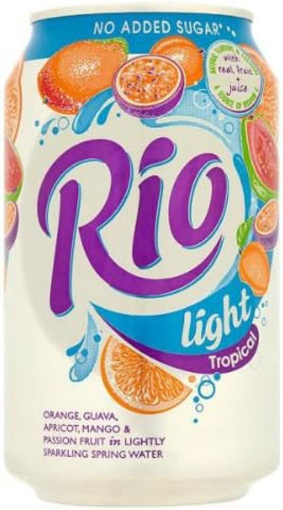 Rio Light Tropical Fruit Juices in Lightly Sparkling Spring Water 330ml