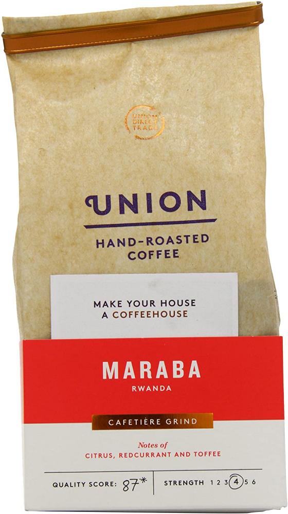 Union Hand Roasted Coffee Maraba Rwanda Ground Coffee 200g