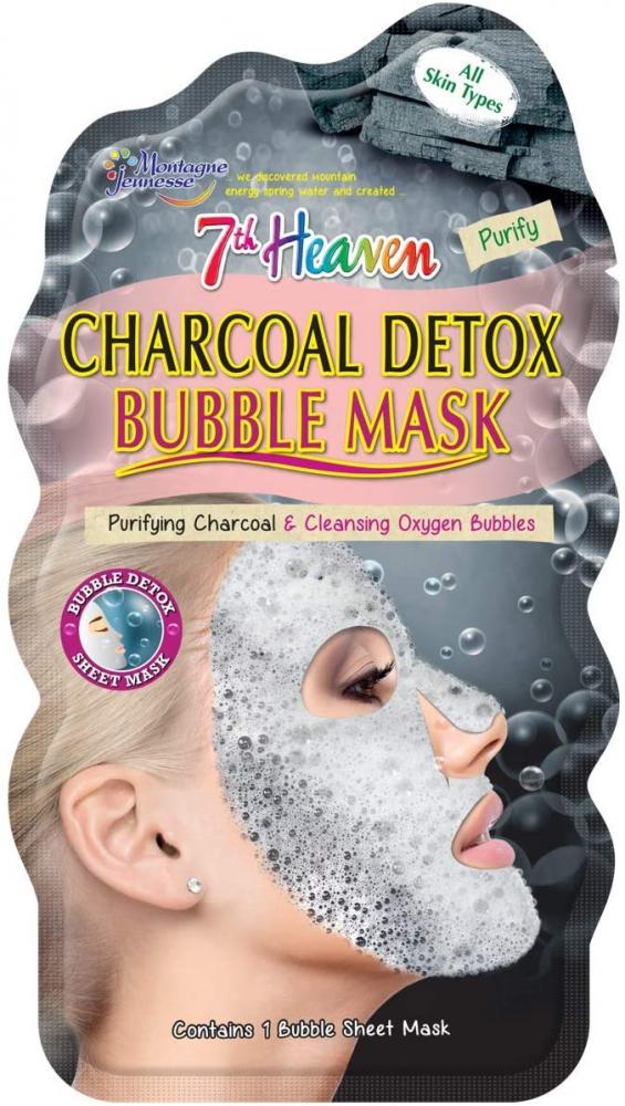 7th Heaven Charcoal Detox Bubble Sheet Mask with Purifying Charcoal