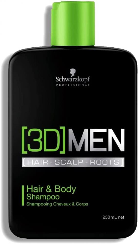 Schwarzkopf 3DMen HairBody Shampoo 250 ml