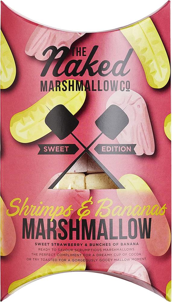 The Naked Marshmallow Co Shrimps and Bananas Gourmet Marshmallows 100g